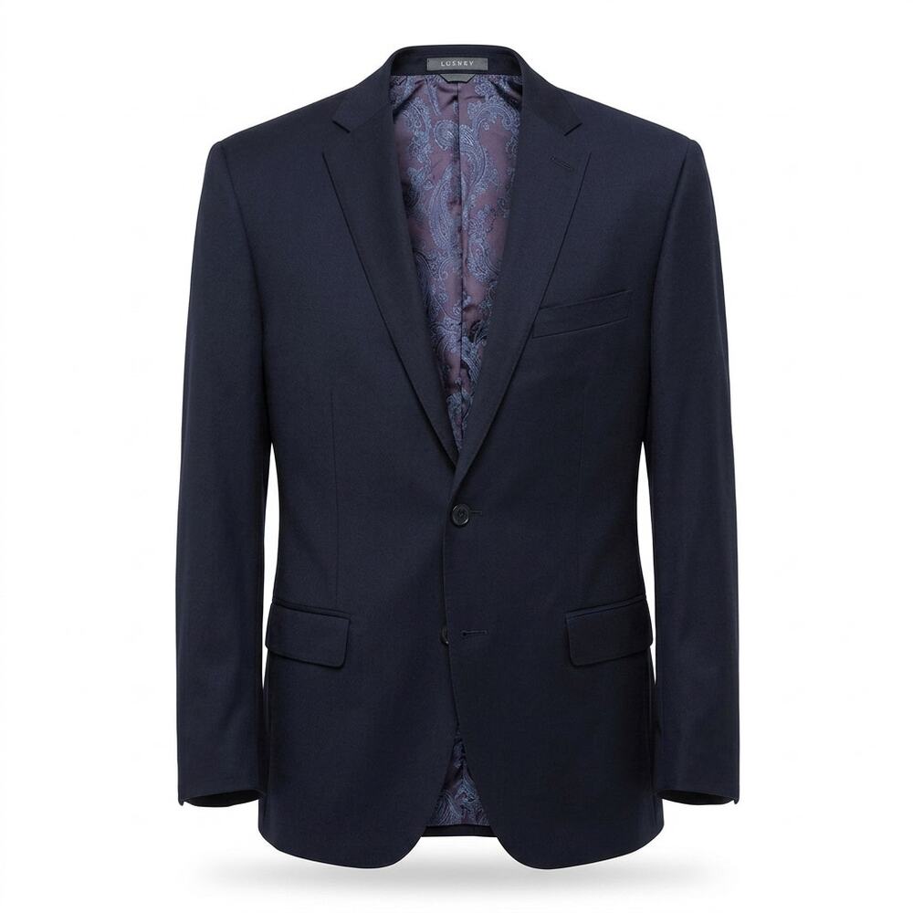 Indochino Luxury Cashmere Blend Wool Blazer Jacket Men See Measurements